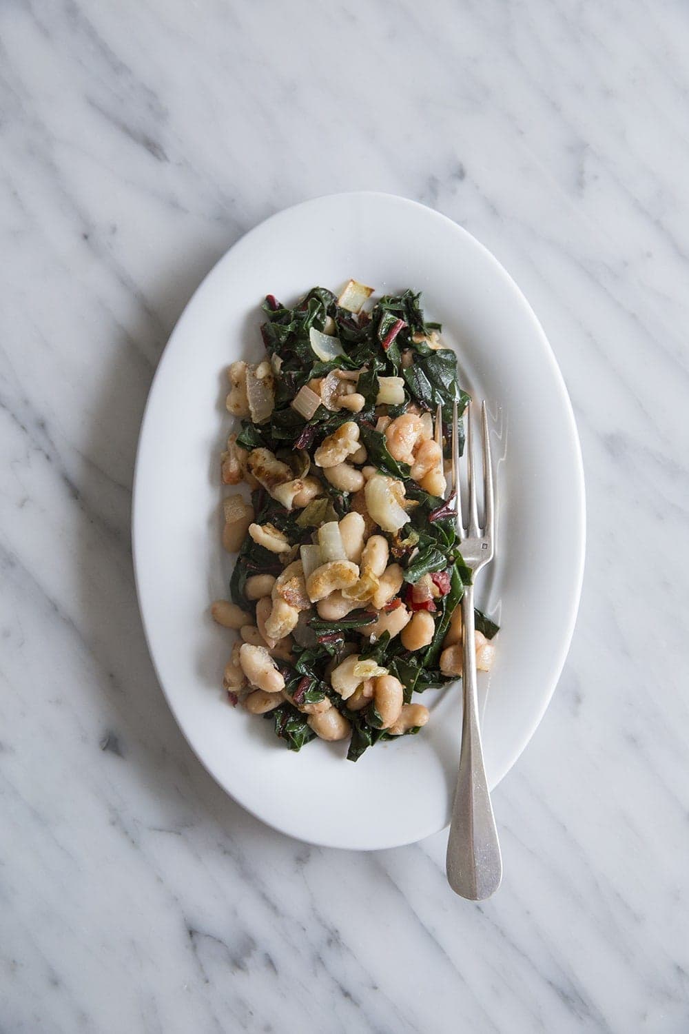 Simple Chard and White Bean Saute