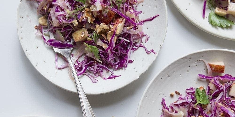 Apple Hazelnut Slaw
