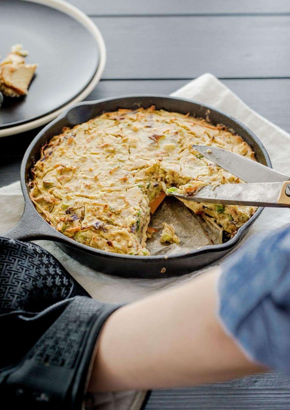 Vegan Okonomiyaki with Chickpea Flour