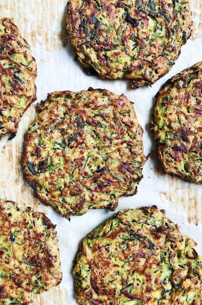 Healthy, Baked Zucchini Fritters (Vegan) | Desiree Nielsen, Dietitian