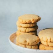 shortbread cookies on white plate