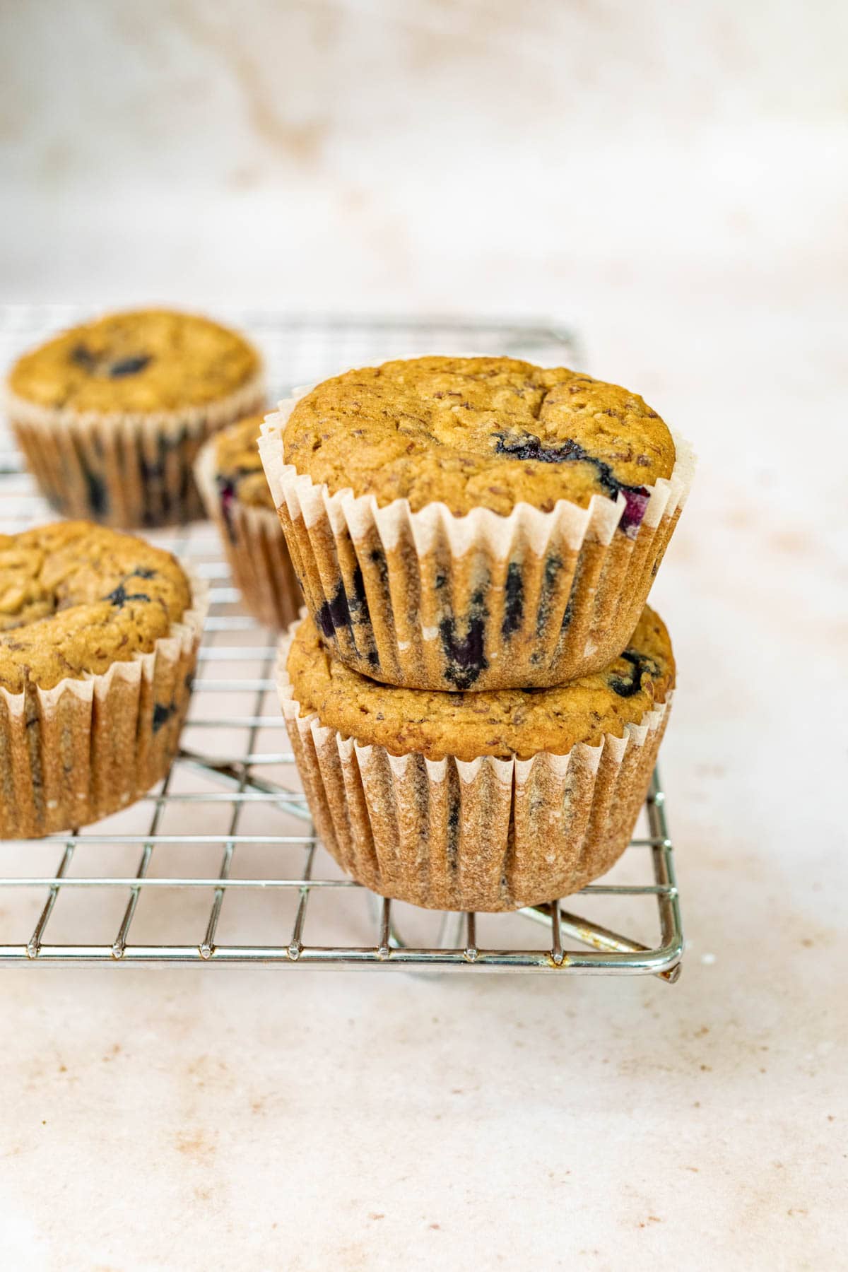 Healthy Vegan Blueberry Muffins with Almond Meal
