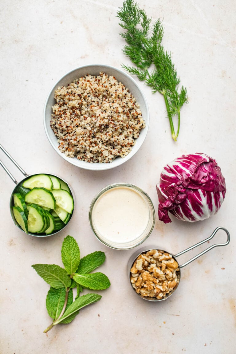 30 Minute Low FODMAP Quinoa Salad and Dressing Desiree Nielsen