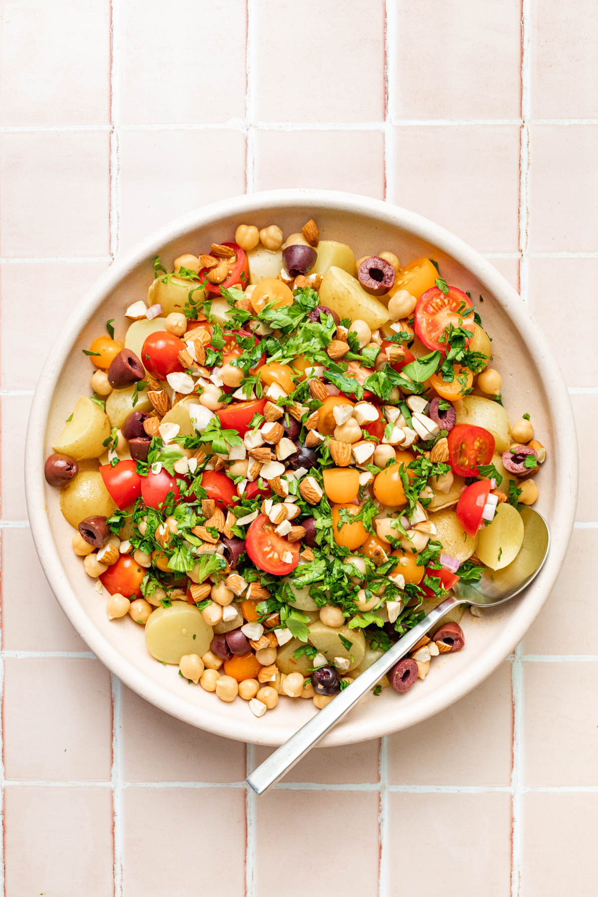 25 Minute Mediterranean-style Baby Potato Salad