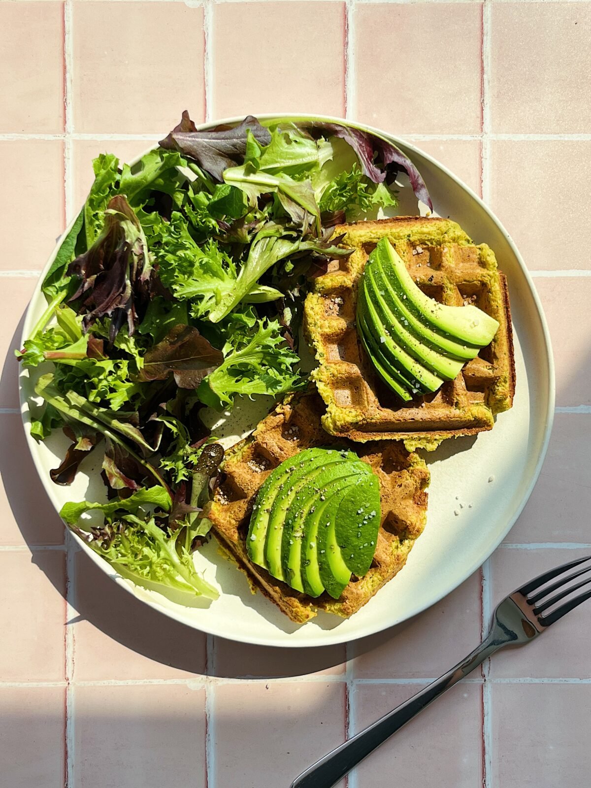 30 Minute Savory Zucchini Waffles-image