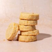 stack of shortbread cookies