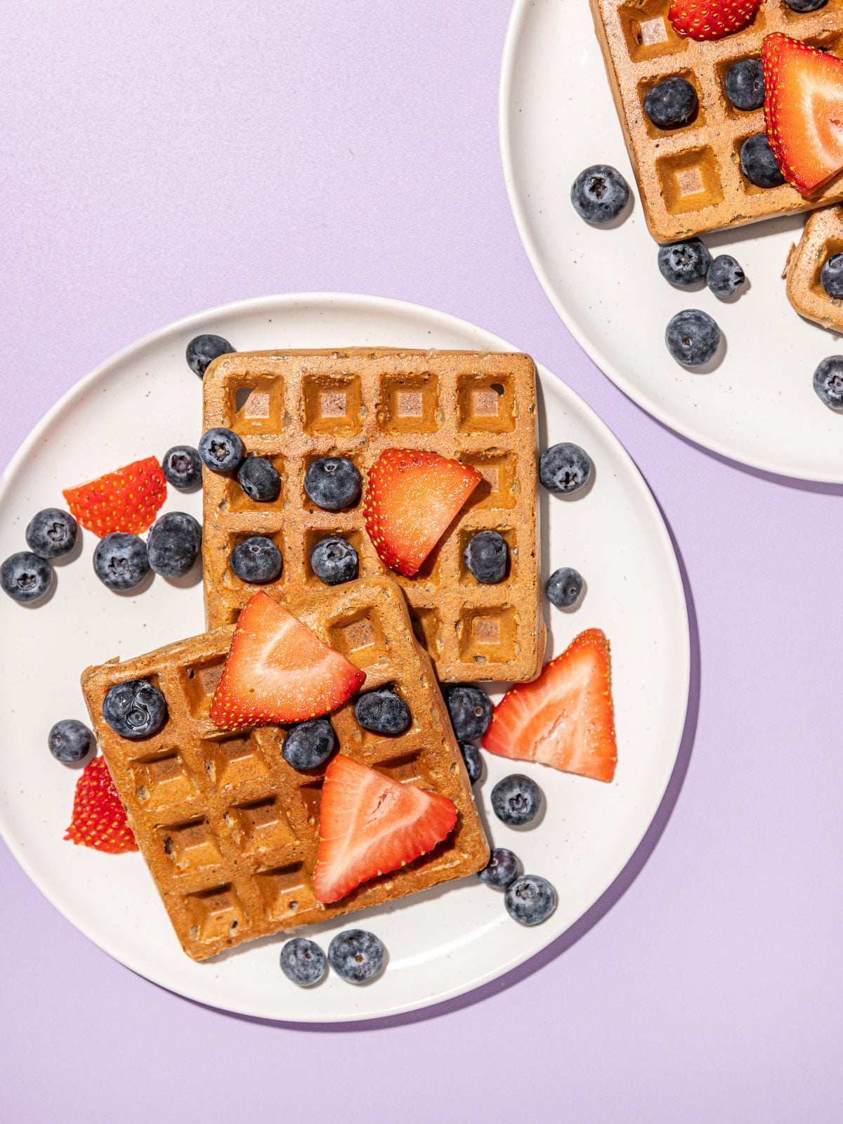 High Protein Waffles with Red Lentils