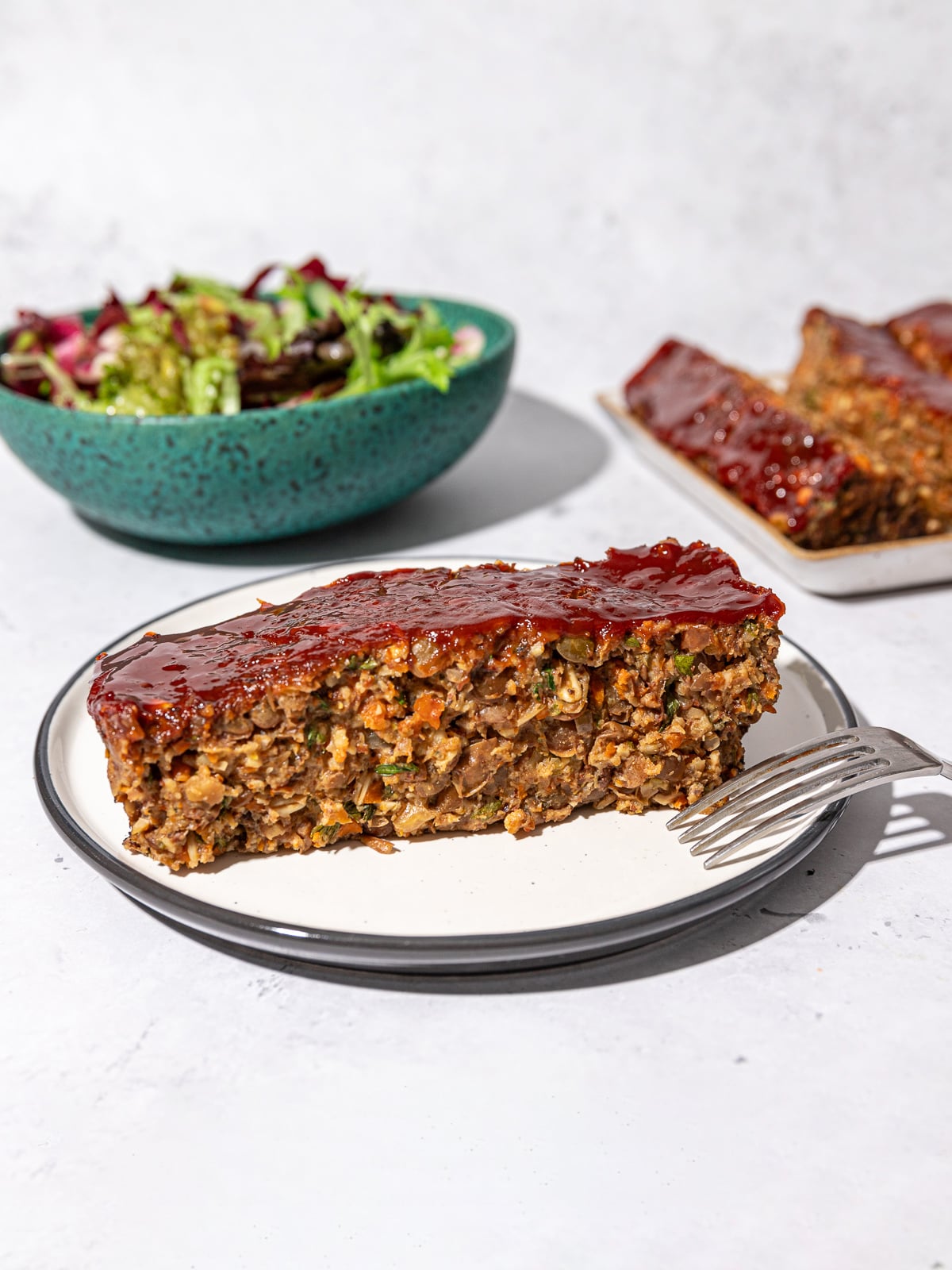 Celebratory Vegan Meatloaf with Lentils + Walnuts - Desiree Nielsen