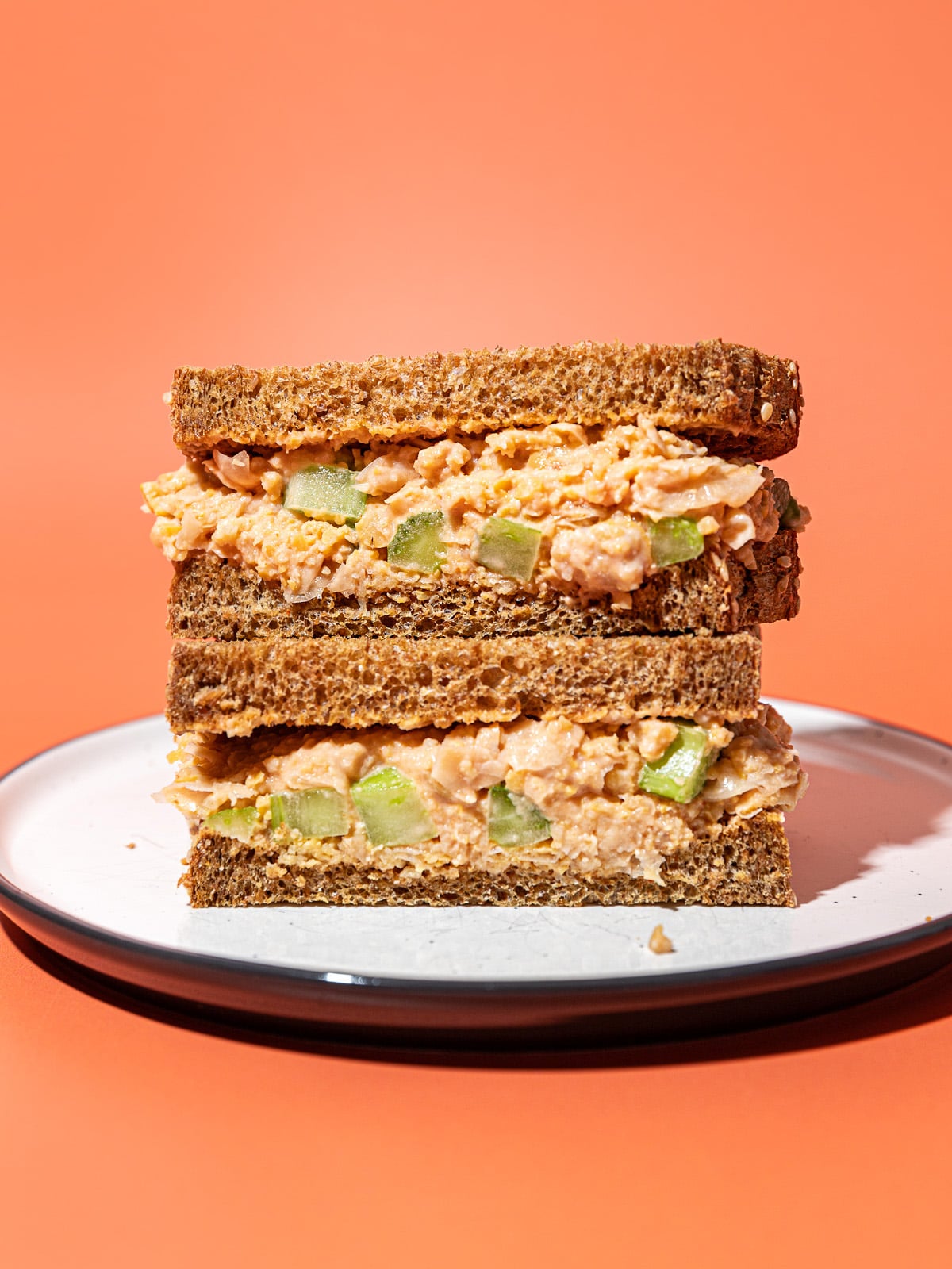 10 Minute Smashed Buffalo Chickpea Salad